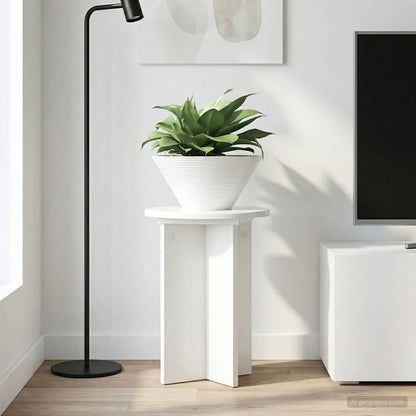 Planteholder 2 Dele Ø40 X 100 Cm Konstrueret Træ