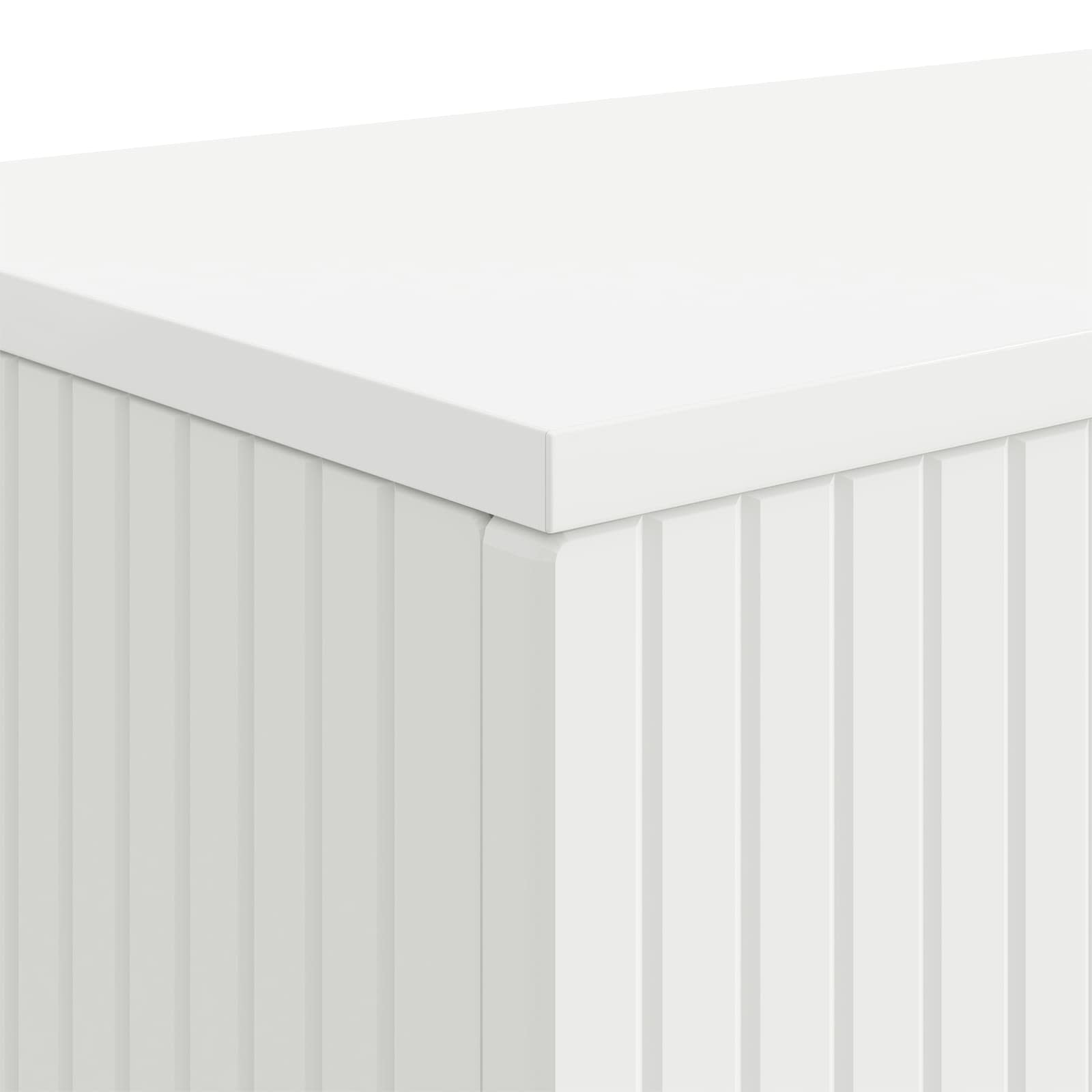 Konsolbord Stribet Konstrueret Træ - Billede 8