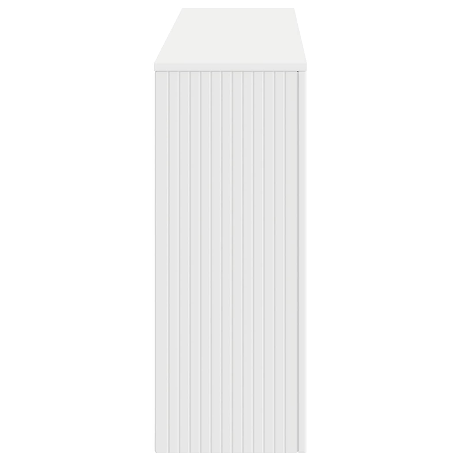 Konsolbord Stribet Konstrueret Træ - Billede 6