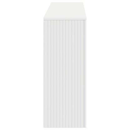 Konsolbord Stribet Konstrueret Træ - Billede 6