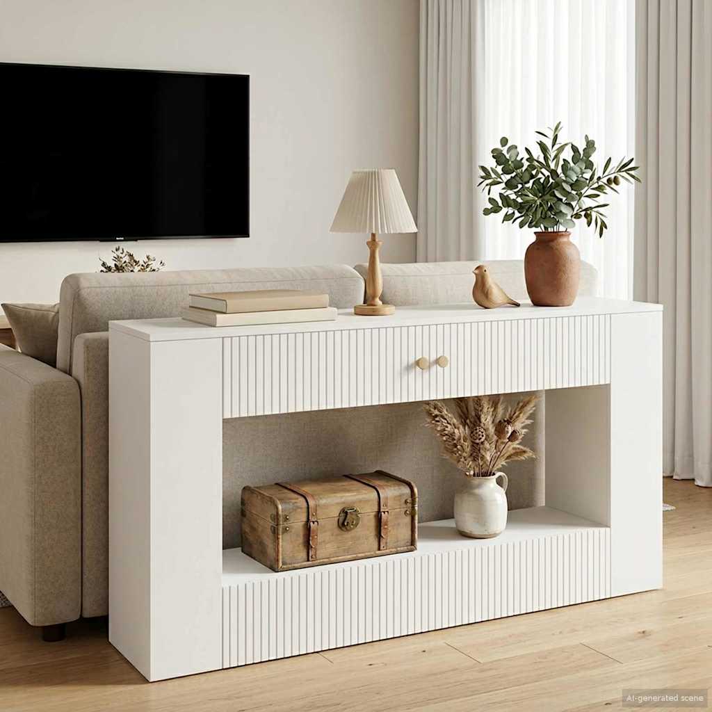 Konsolbord Stribet Konstrueret Træ - Variant 899890