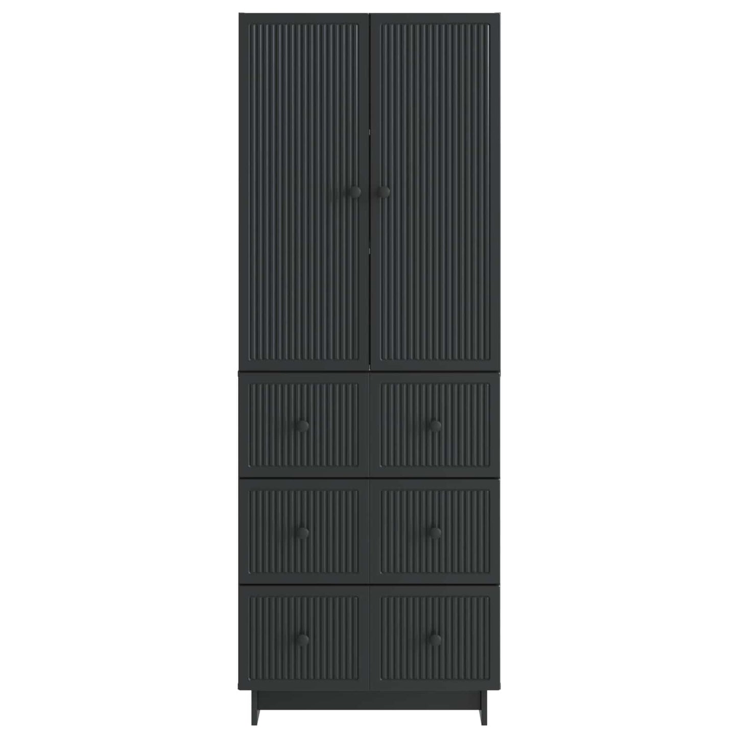 Skab Sæt 2 Dele 66 X 34,5 X 90 Cm Konstrueret Træ - Billede 4