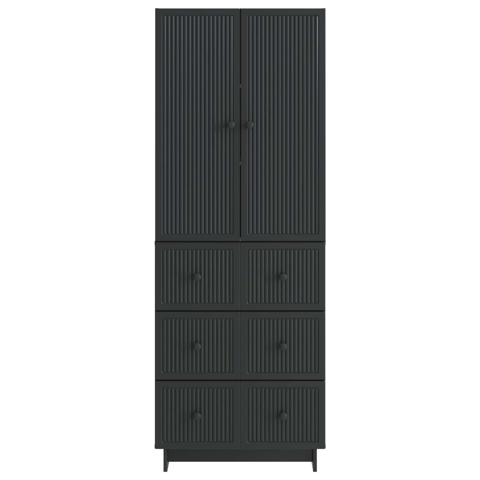Skab Sæt 2 Dele 66 X 34,5 X 90 Cm Konstrueret Træ - Billede 4