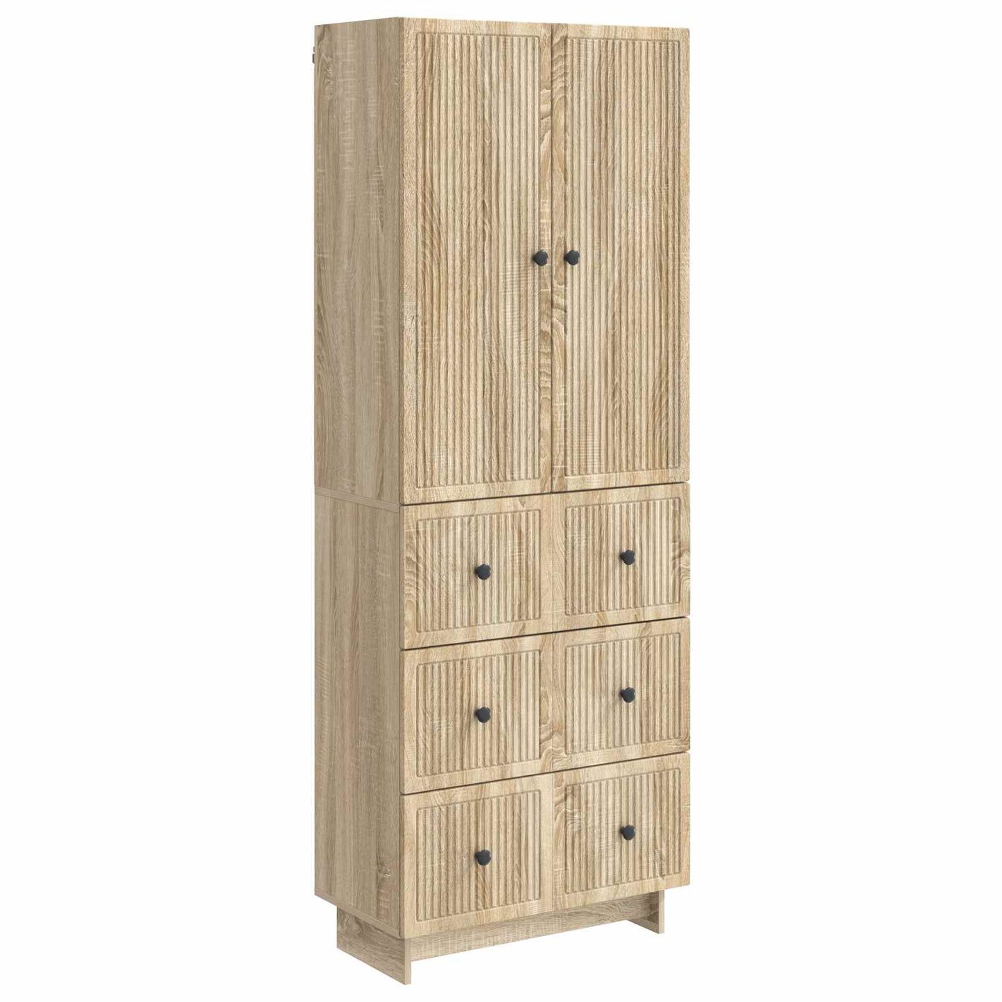 Skab Sæt 2 Dele 66 X 34,5 X 90 Cm Konstrueret Træ - Variant 3416378