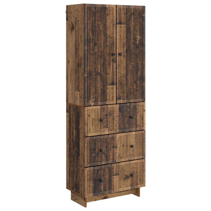 Skab Sæt 2 Dele 66 X 34,5 X 90 Cm Konstrueret Træ - Variant 3416383