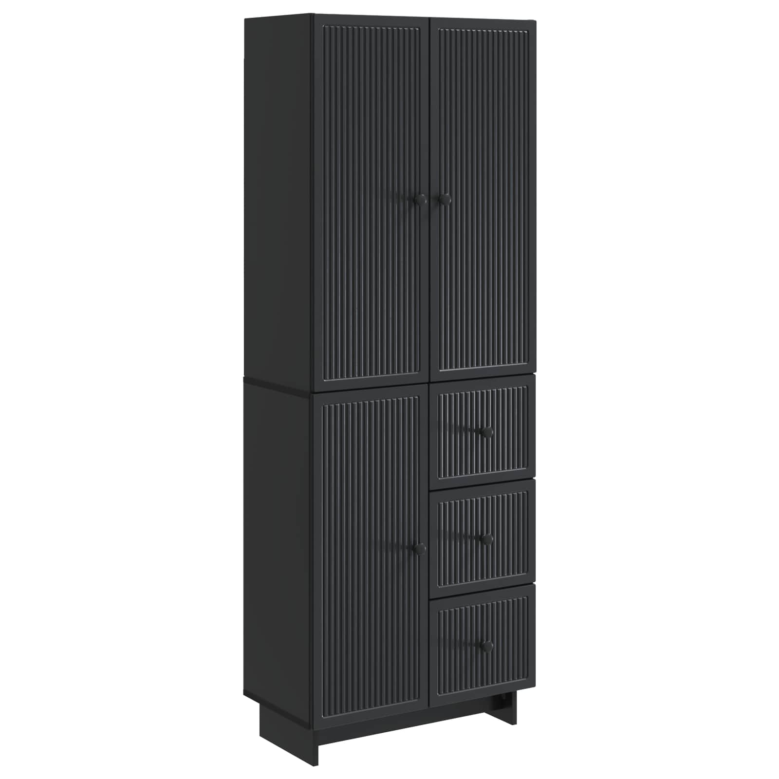 Skab Sæt 2 Dele 66 X 34,5 X 90 Cm Konstrueret Træ - Billede 2