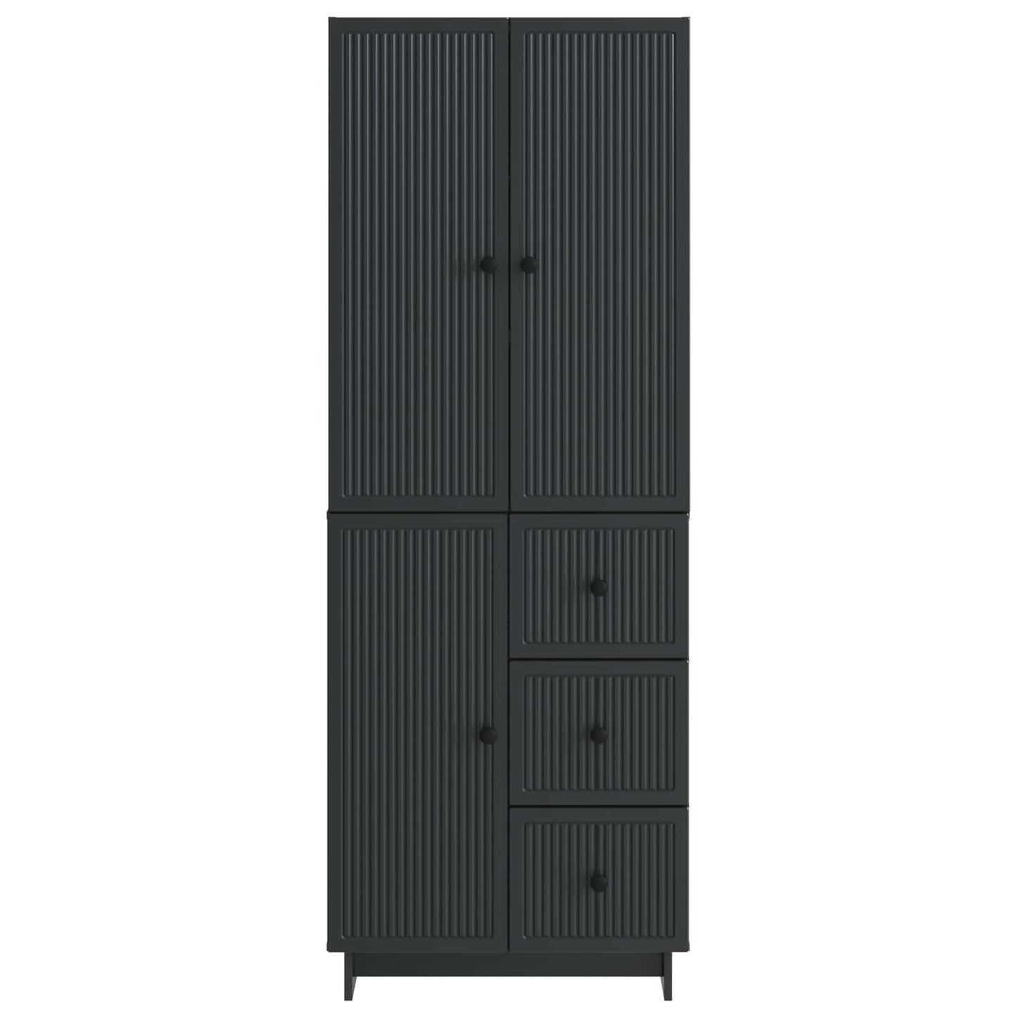 Skab Sæt 2 Dele 66 X 34,5 X 90 Cm Konstrueret Træ - Billede 5