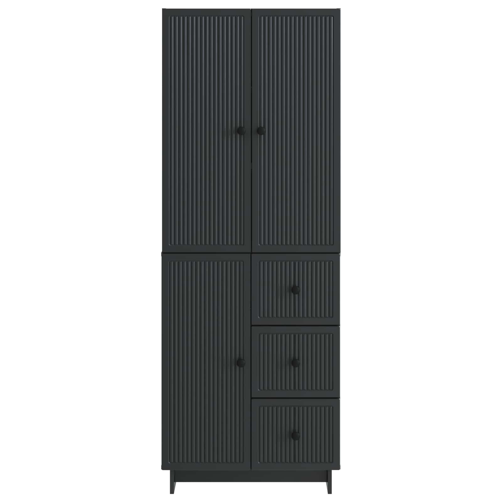 Skab Sæt 2 Dele 66 X 34,5 X 90 Cm Konstrueret Træ - Billede 5