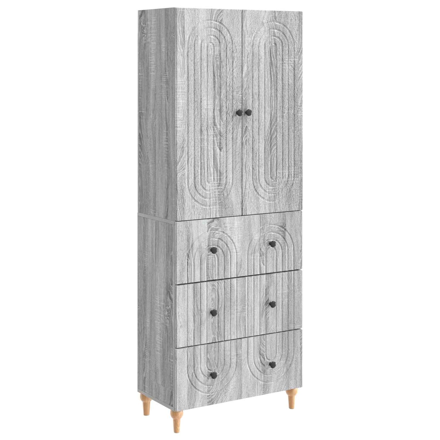 Skab Sæt 2 Dele 66 X 34,5 X 90 Cm Konstrueret Træ