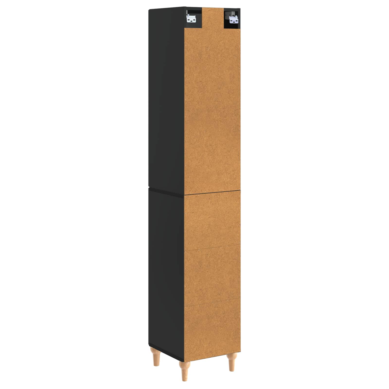Skab Sæt 2 Dele 33 X 34,5 X 90 Cm Konstrueret Træ - Billede 6