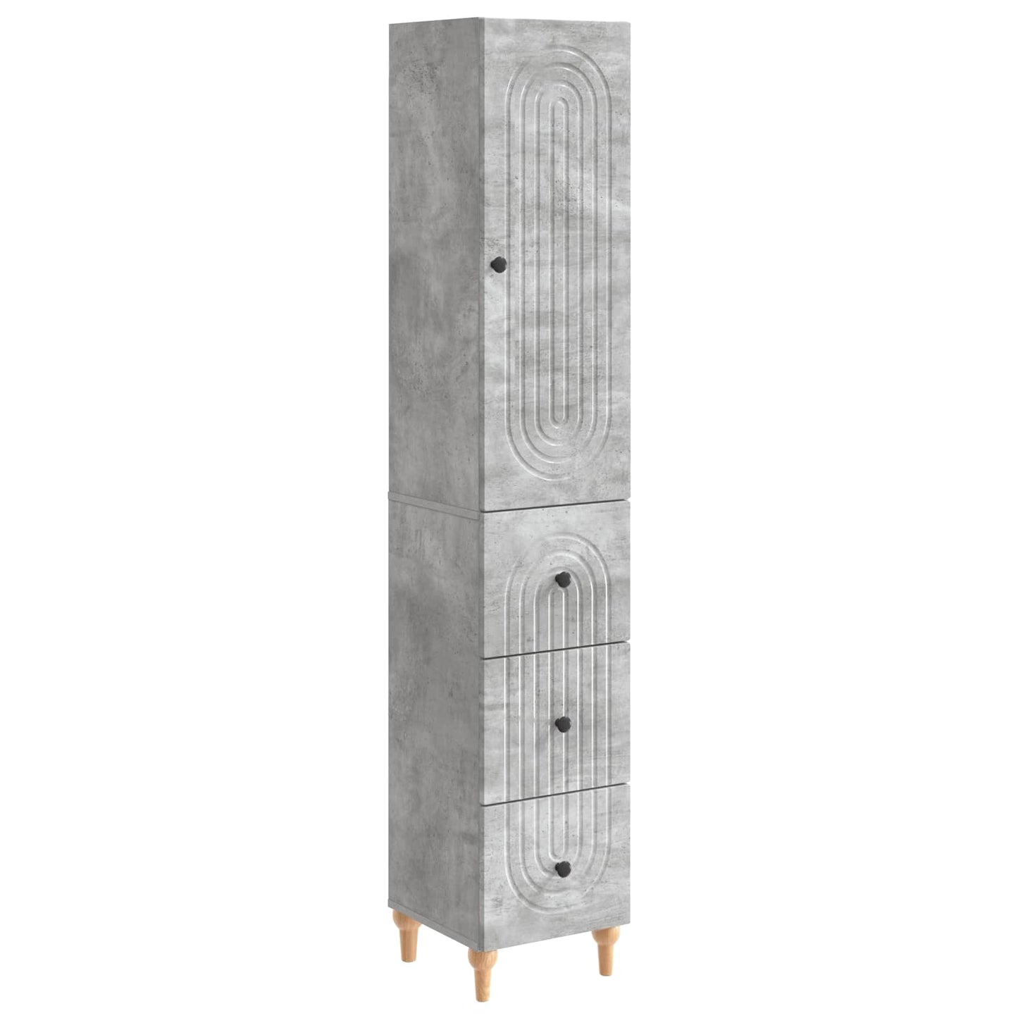 Skab Sæt 2 Dele 33 X 34,5 X 90 Cm Konstrueret Træ - Variant 3416469