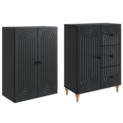 Skab Sæt 2 Dele 66 X 34,5 X 90 Cm Konstrueret Træ - Billede 3