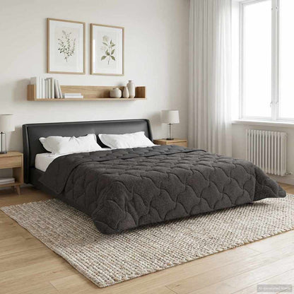 Vinter Dyne 220 X 240 Cm Mikrofiber Og Teddy Fleece