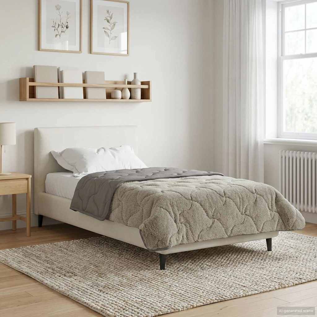 Vinter Dyne 220 X 240 Cm Mikrofiber Og Teddy Fleece