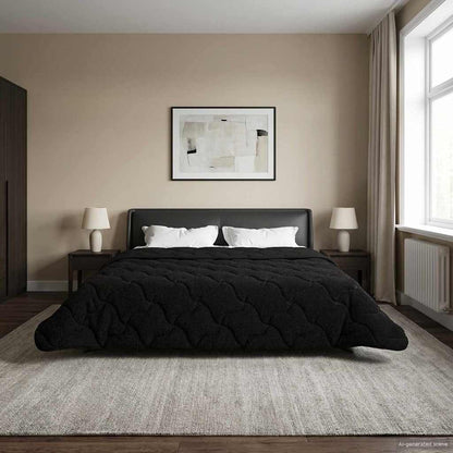 Vinter Dyne 220 X 240 Cm Mikrofiber Og Teddy Fleece