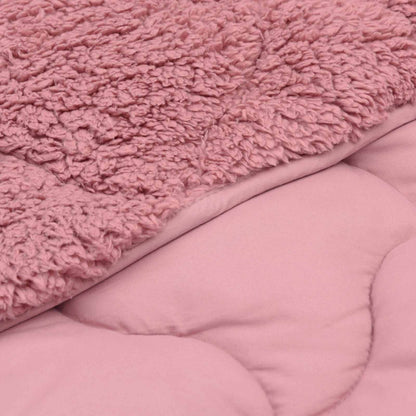 Vinter Dyne 220 X 240 Cm Mikrofiber Og Teddy Fleece - Billede 5