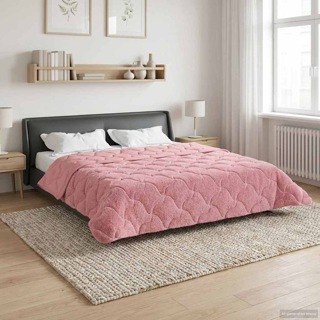 Vinter Dyne 220 X 240 Cm Mikrofiber Og Teddy Fleece - Hovedbillede