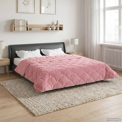 Vinter Dyne 220 X 240 Cm Mikrofiber Og Teddy Fleece - Hovedbillede