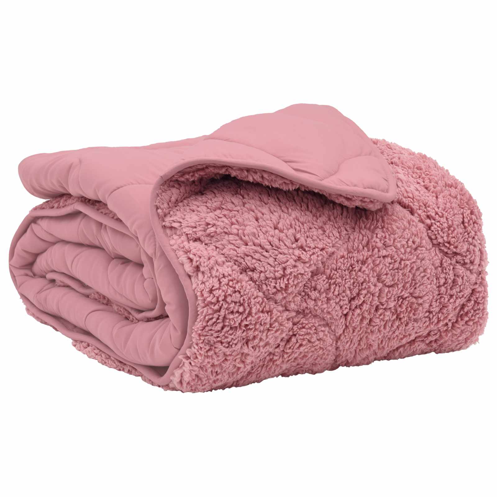 Vinter Dyne 220 X 240 Cm Mikrofiber Og Teddy Fleece - Billede 2