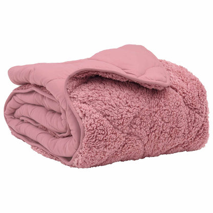 Vinter Dyne 220 X 240 Cm Mikrofiber Og Teddy Fleece - Billede 2