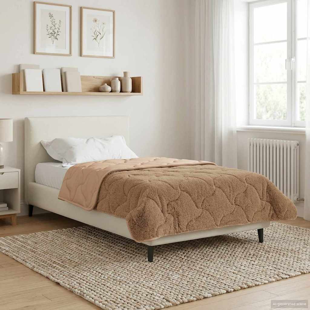 Vinter Dyne 220 X 240 Cm Mikrofiber Og Teddy Fleece