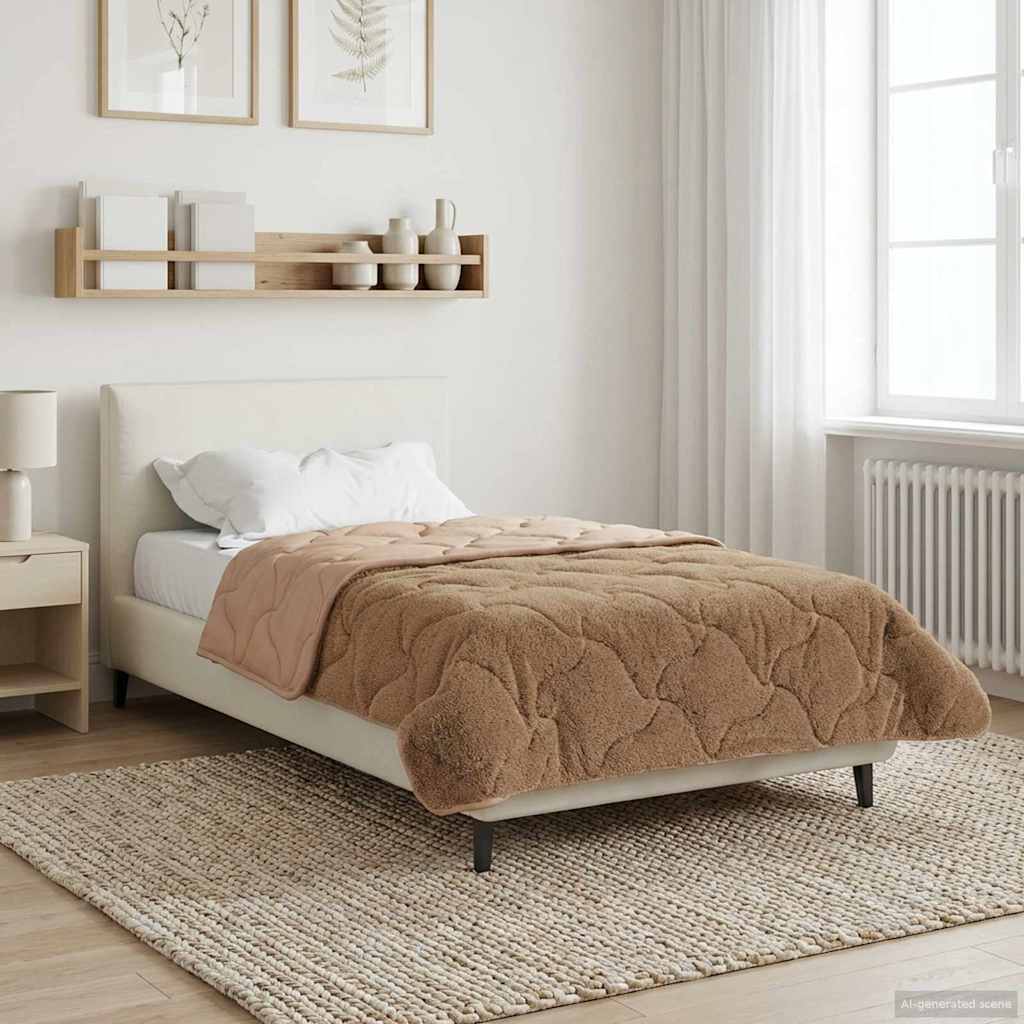 Vinter Dyne 220 X 240 Cm Mikrofiber Og Teddy Fleece