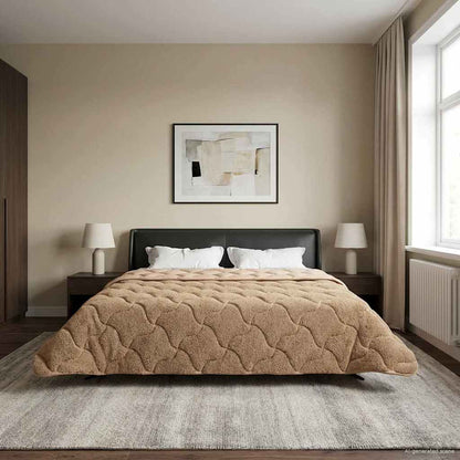Vinter Dyne 220 X 240 Cm Mikrofiber Og Teddy Fleece