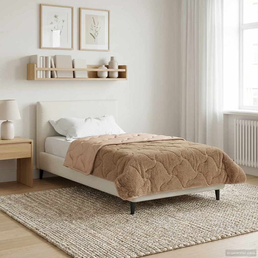 Vinter Dyne 220 X 240 Cm Mikrofiber Og Teddy Fleece