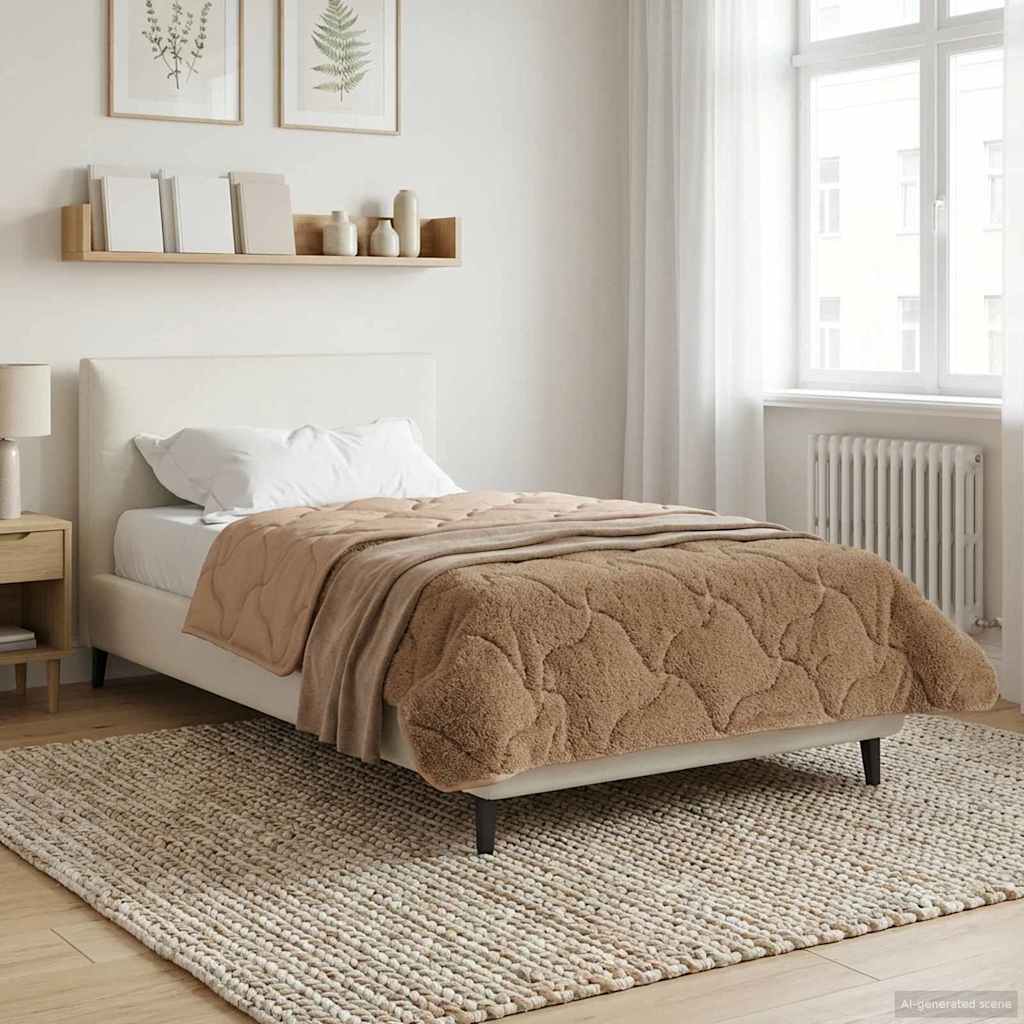Vinter Dyne 220 X 240 Cm Mikrofiber Og Teddy Fleece