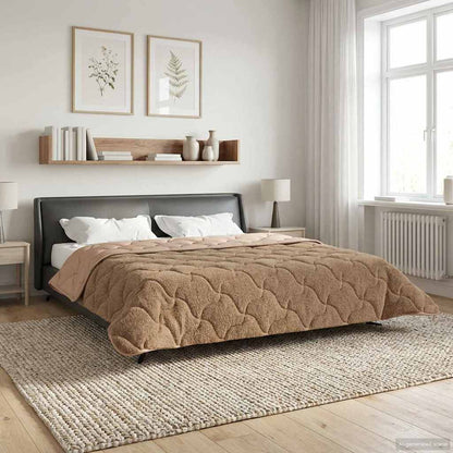 Vinter Dyne 220 X 240 Cm Mikrofiber Og Teddy Fleece