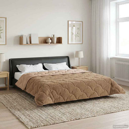Vinter Dyne 220 X 240 Cm Mikrofiber Og Teddy Fleece