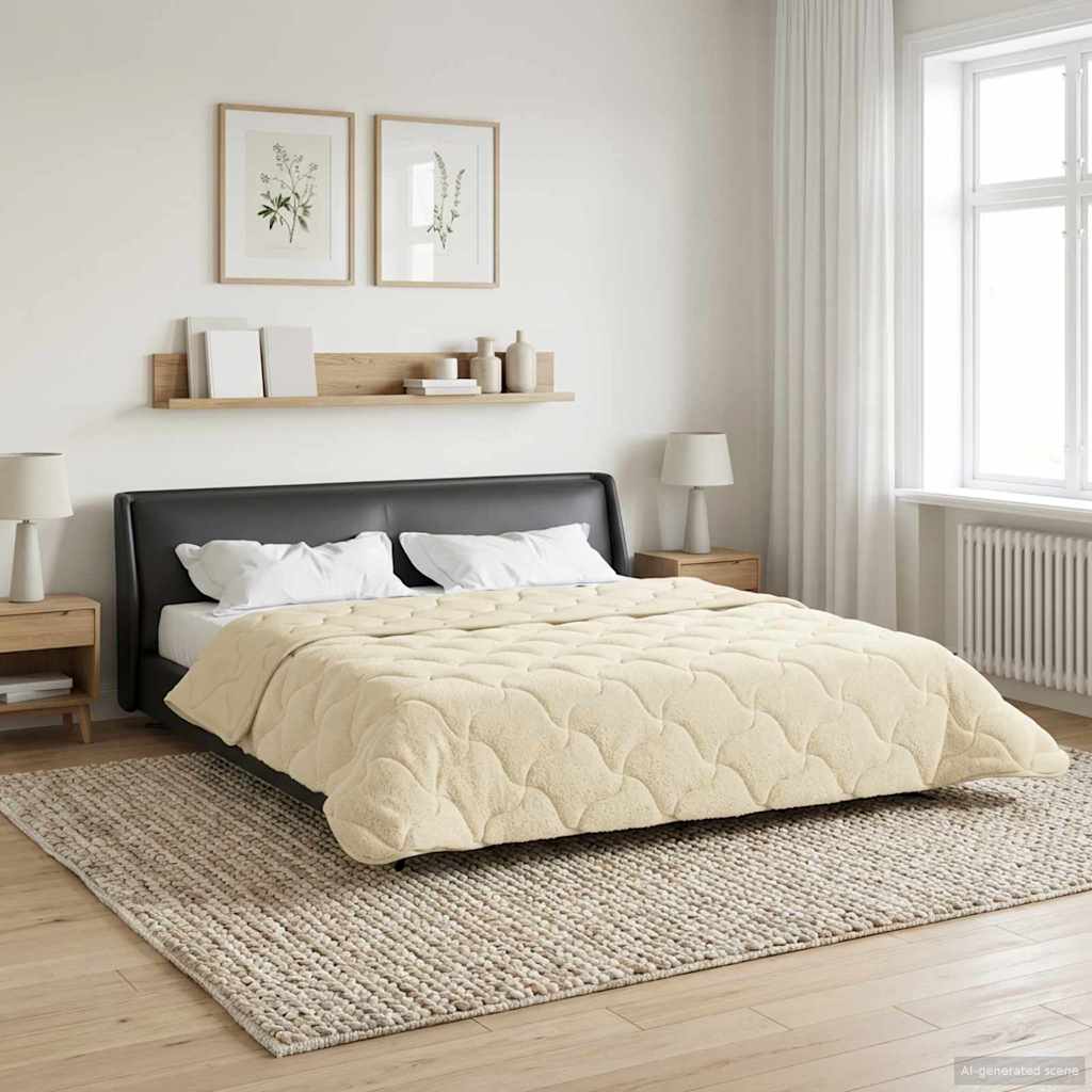 Vinter Dyne 220 X 240 Cm Mikrofiber Og Teddy Fleece