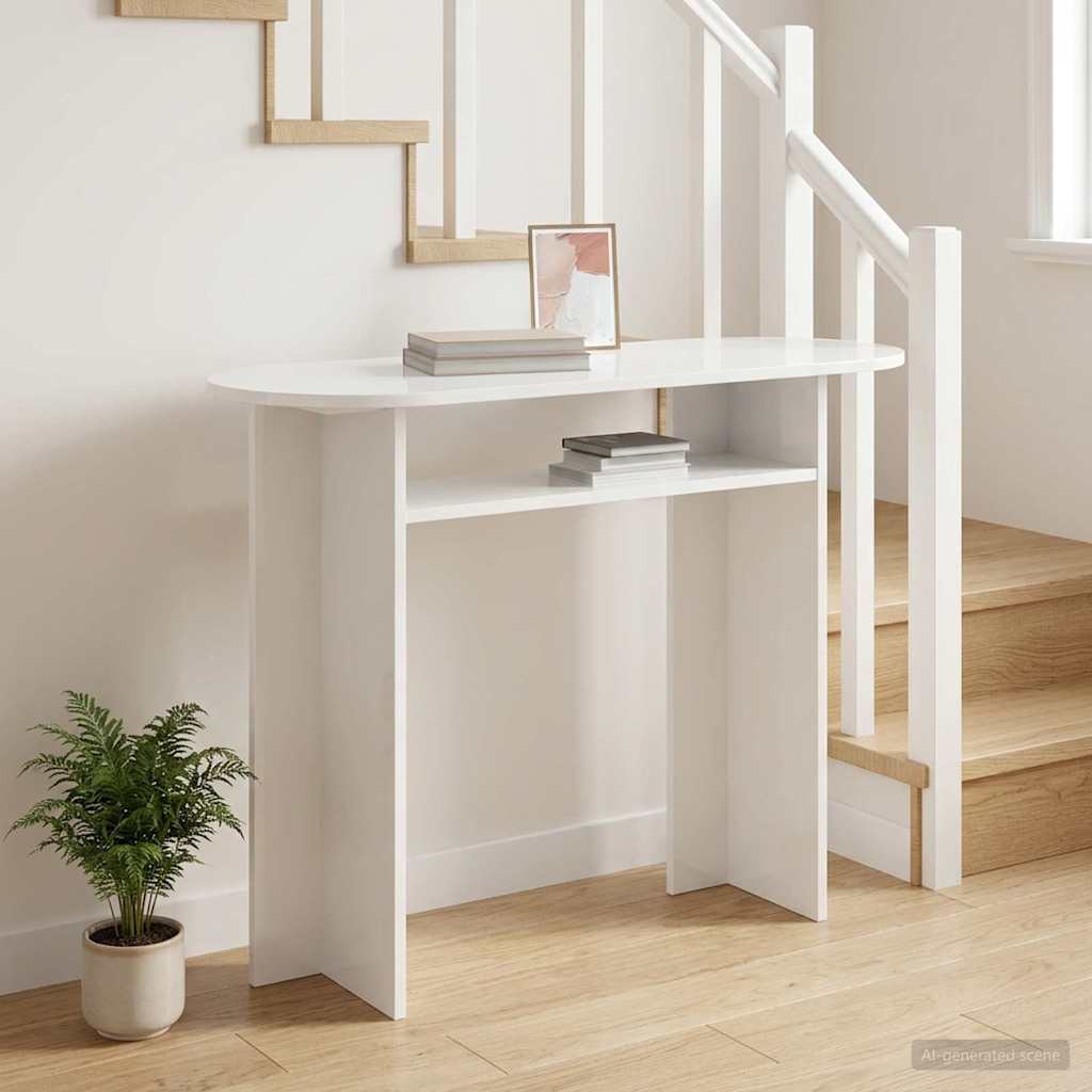Konsolbord 100 X 39,5 X 75 Cm Konstrueret Træ - Billede 4