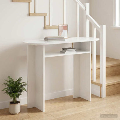 Konsolbord 100 X 39,5 X 75 Cm Konstrueret Træ - Billede 4