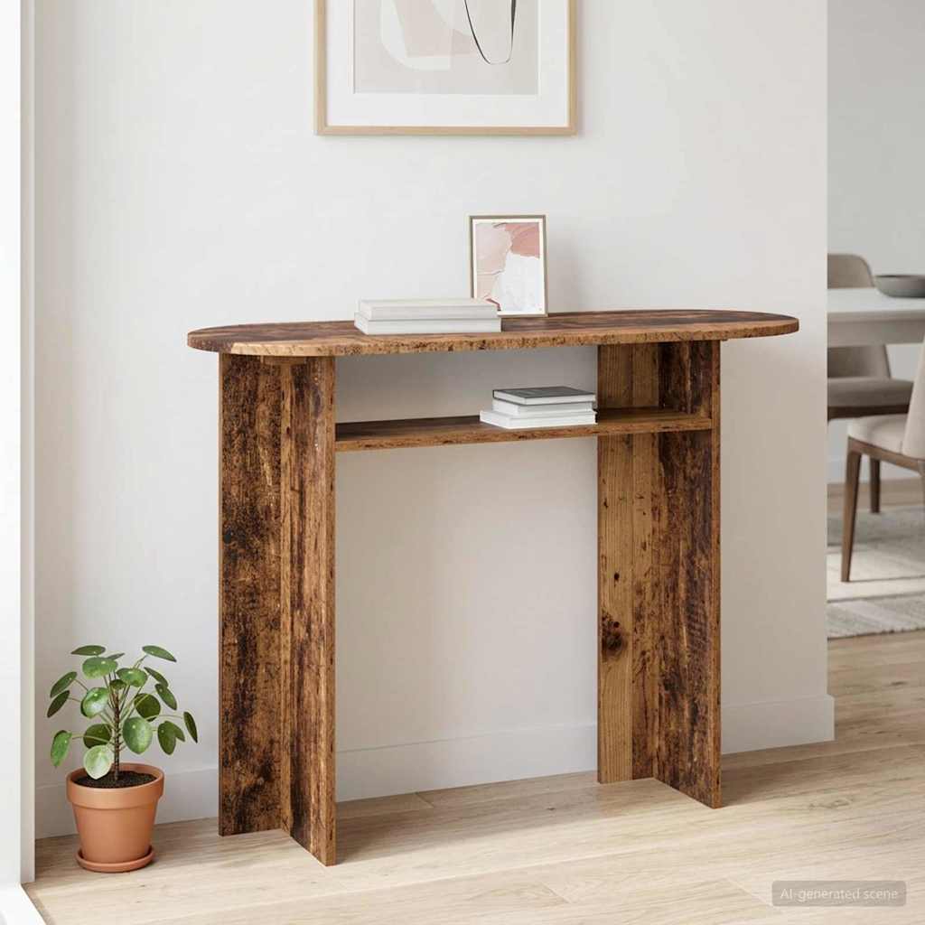 Konsolbord 100 X 39,5 X 75 Cm Konstrueret Træ