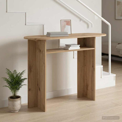 Konsolbord 100 X 39,5 X 75 Cm Konstrueret Træ