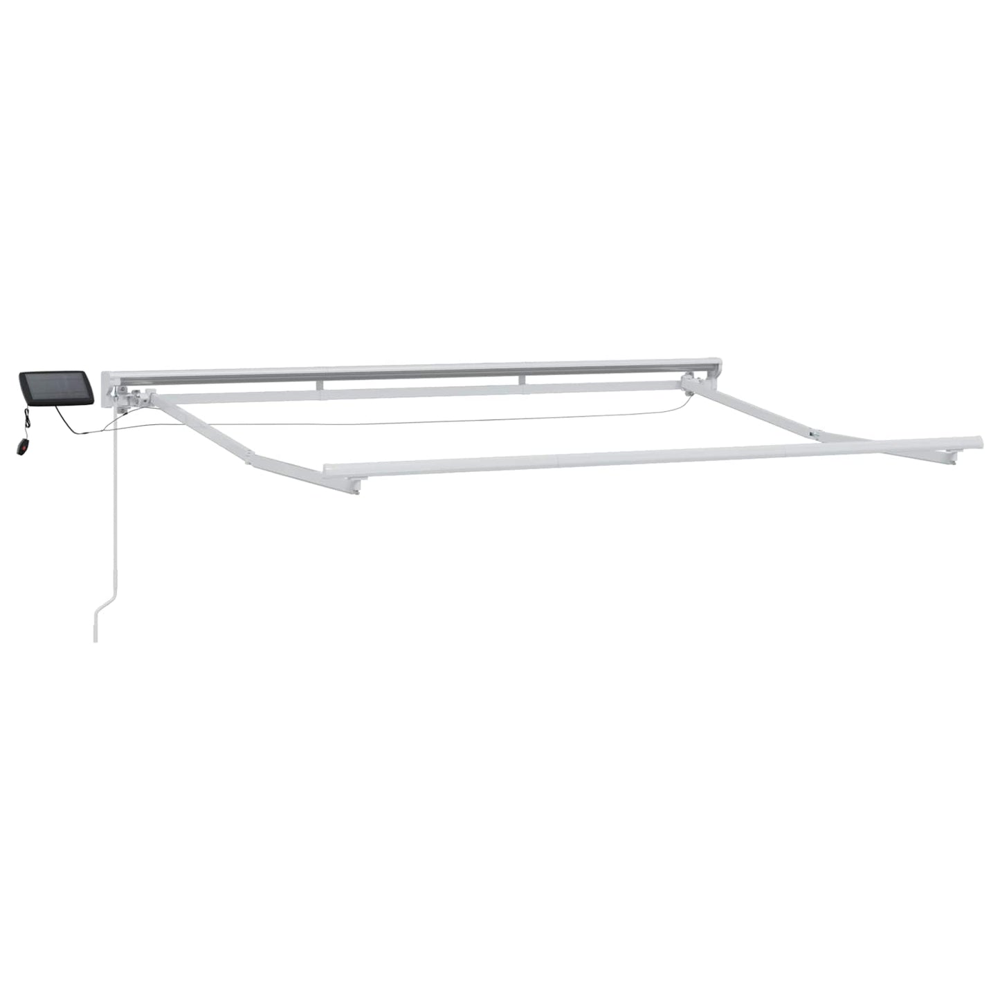 Manuel Markise-ramme Med Led-lys Aluminium - Billede 2