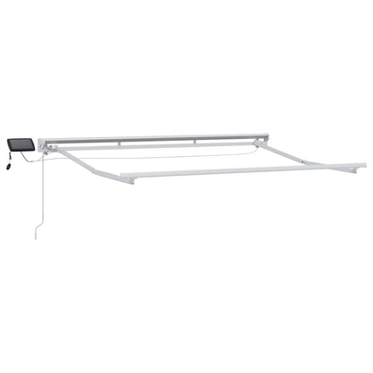 Manuel Markise-ramme Med Led-lys Aluminium - Billede 2