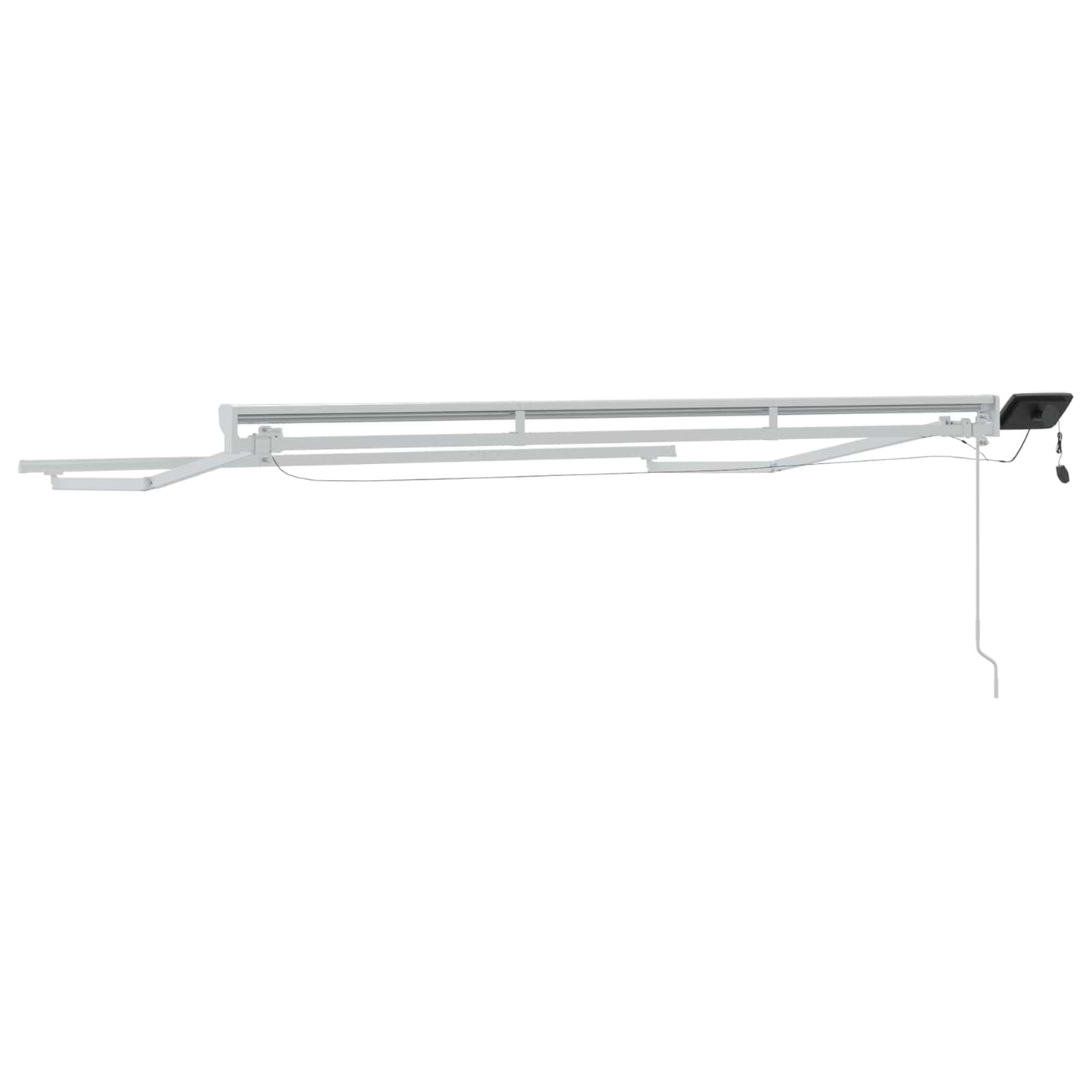Manuel Markise-ramme Med Led-lys Aluminium - Billede 7