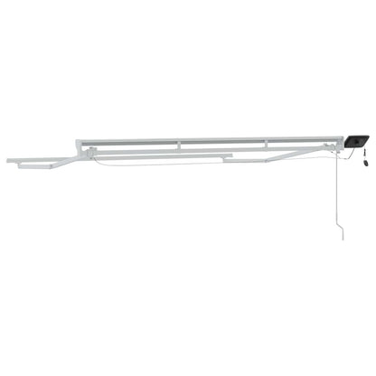 Manuel Markise-ramme Med Led-lys Aluminium - Billede 7