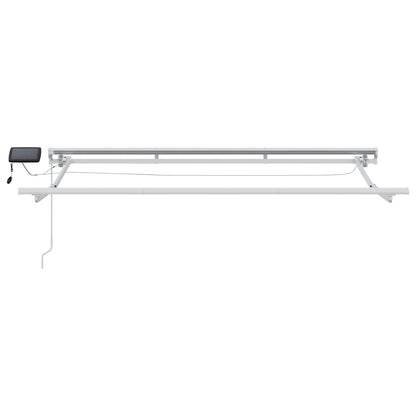Manuel Markise-ramme Med Led-lys Aluminium - Billede 5