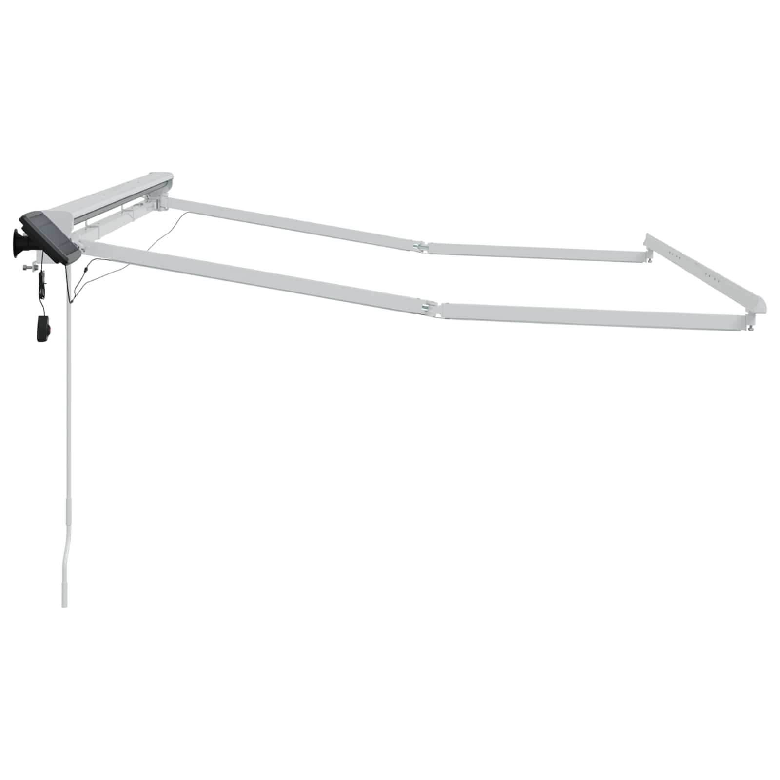 Manuel Markise-ramme Med Led-lys Aluminium - Billede 6