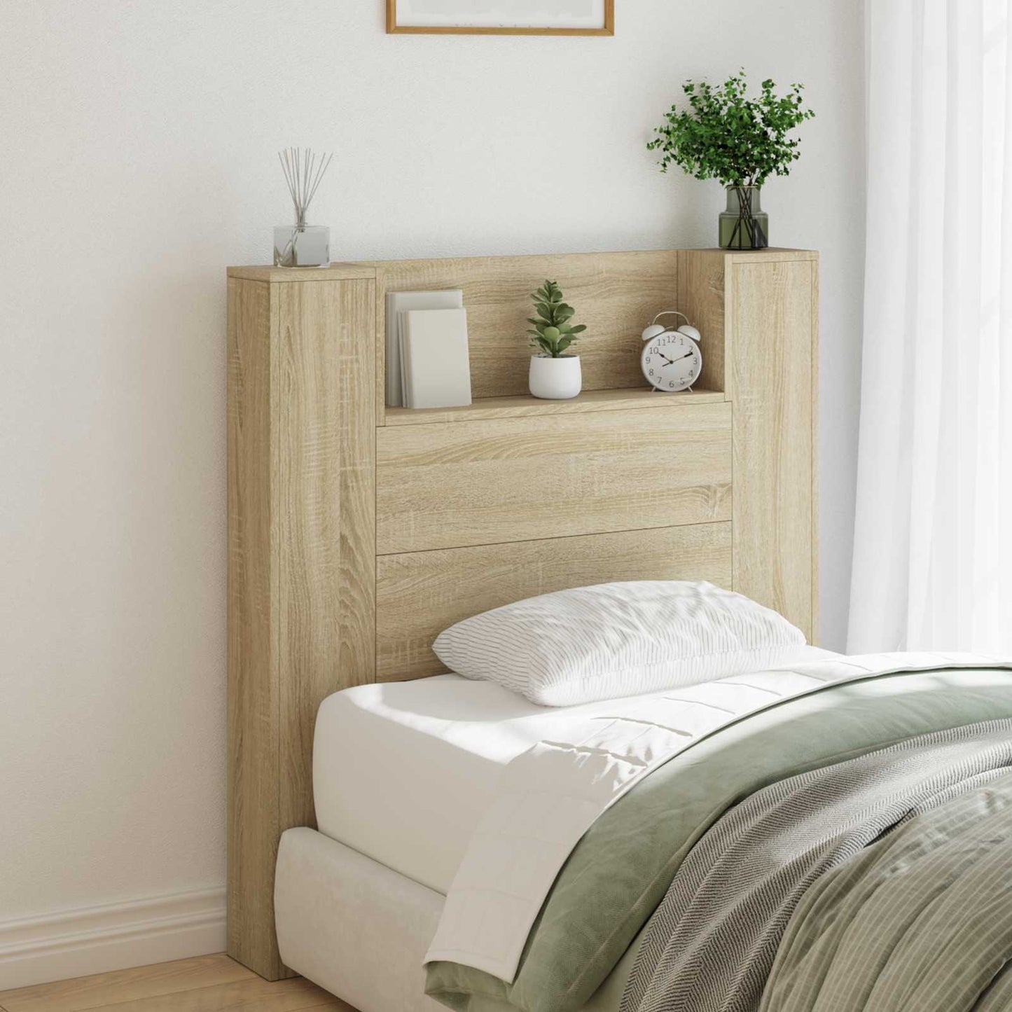Hovedgærde Sonoma Eg 100 X 16,5 X 103,5 Cm Konstrueret Træ - Hovedbillede