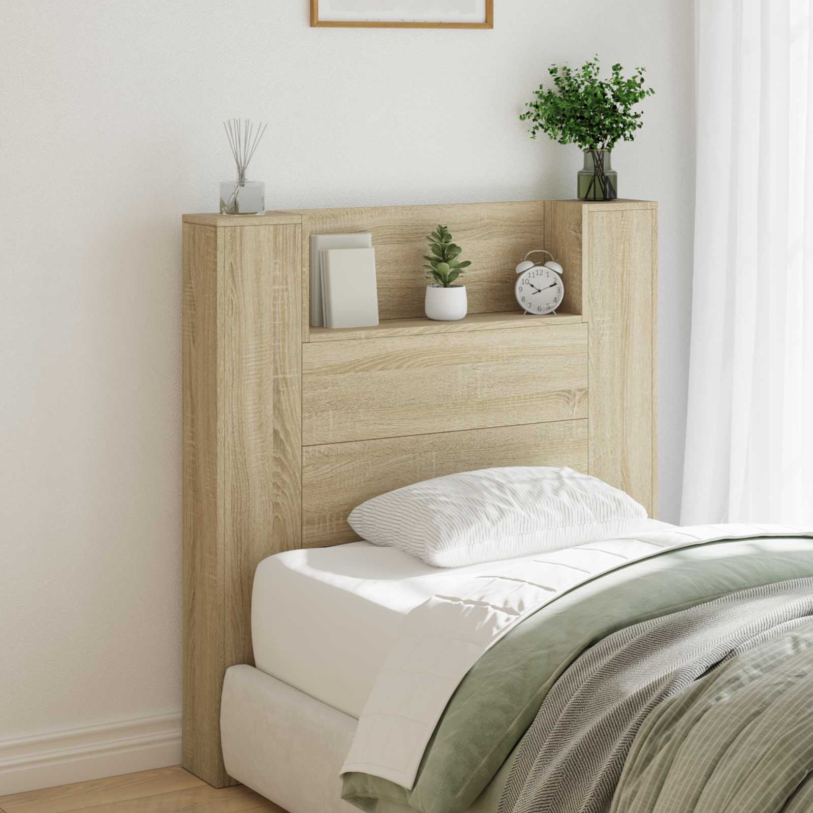 Hovedgærde Sonoma Eg 100 X 16,5 X 103,5 Cm Konstrueret Træ - Hovedbillede