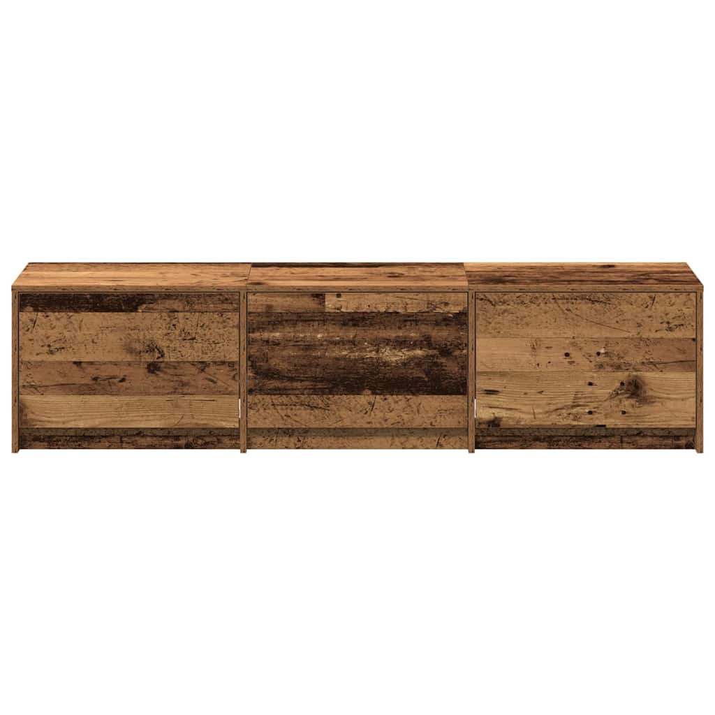 Tv-bord Med Led 165 X 34 X 40 Cm Konstrueret Træ - Billede 7