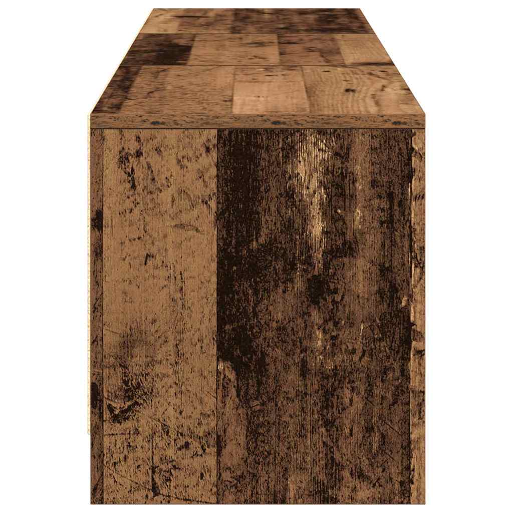 Tv-bord Med Led 165 X 34 X 40 Cm Konstrueret Træ - Billede 8