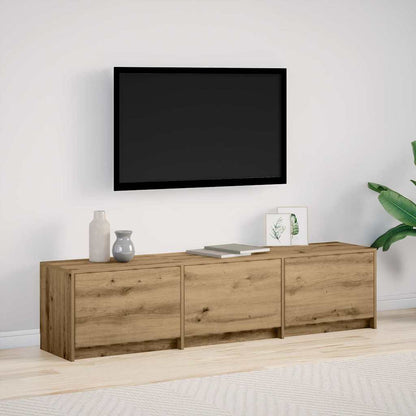 Tv-bord Med Led 165 X 34 X 40 Cm Konstrueret Træ