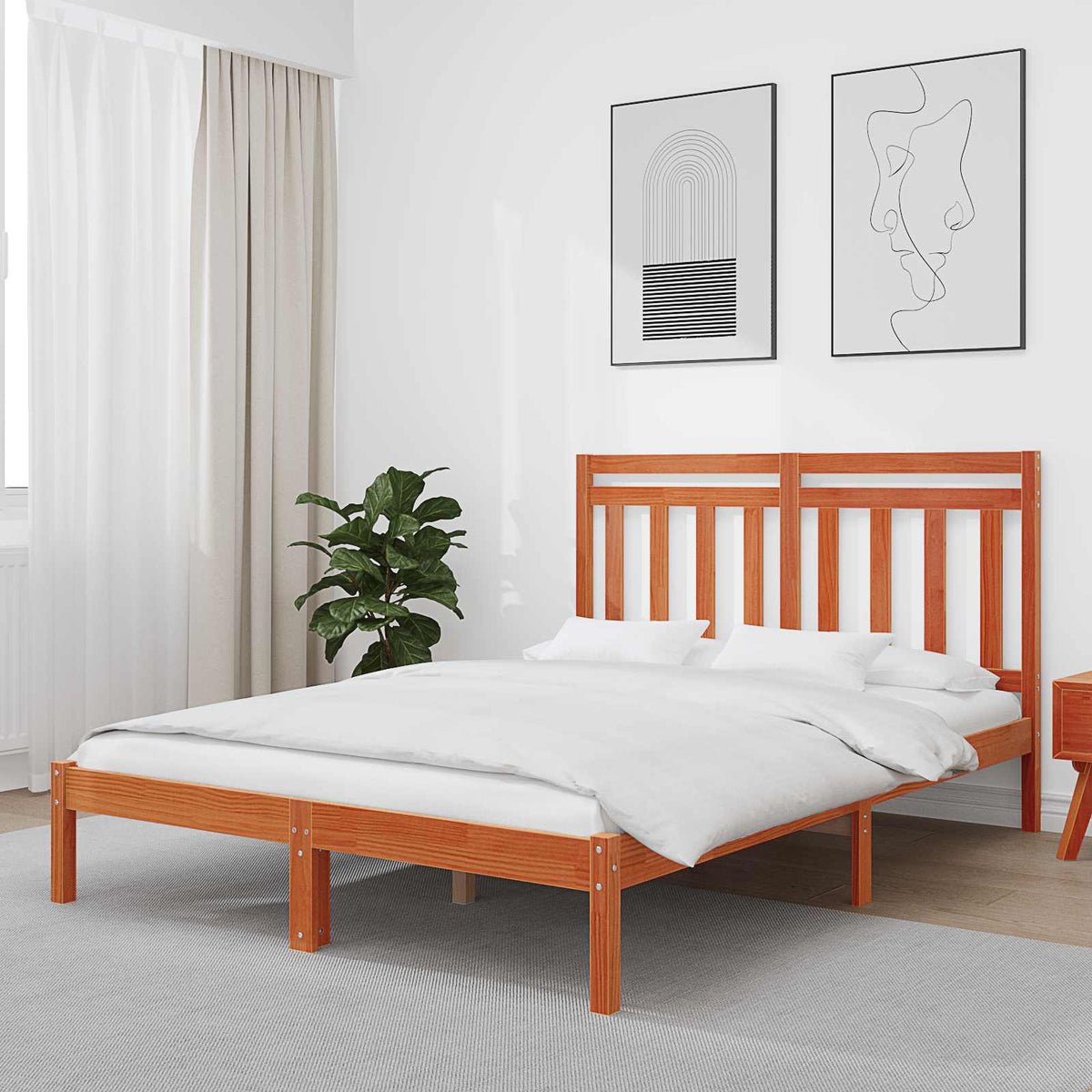 Sengeramme Small Single Massivt Træ