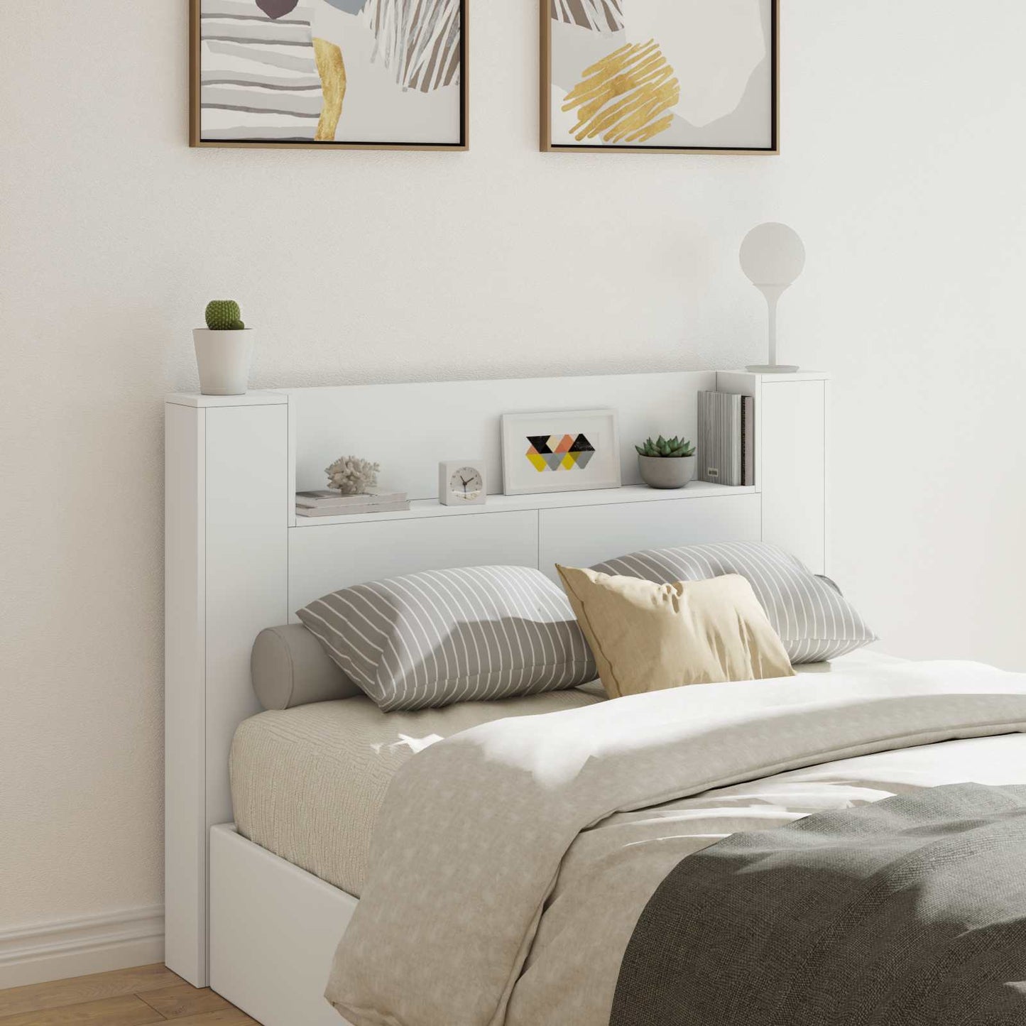 Hovedgærde Kabinet Med Led Sonoma 120 X 16,5 X 103,5 Cm