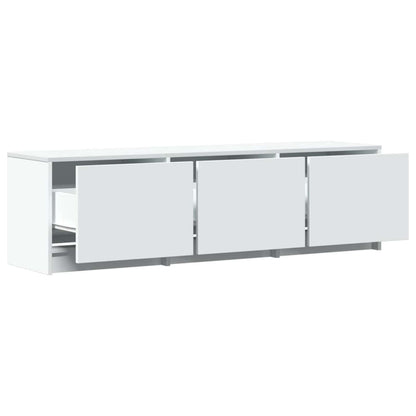 Tv-skab Med Led 140 X 34 X 40 Cm Konstrueret Træ - Billede 4